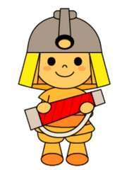 はにたん大阪府高槻市のゆるキャラでたかつきpr係長であり消防隊 ゆるキャラを観察したい